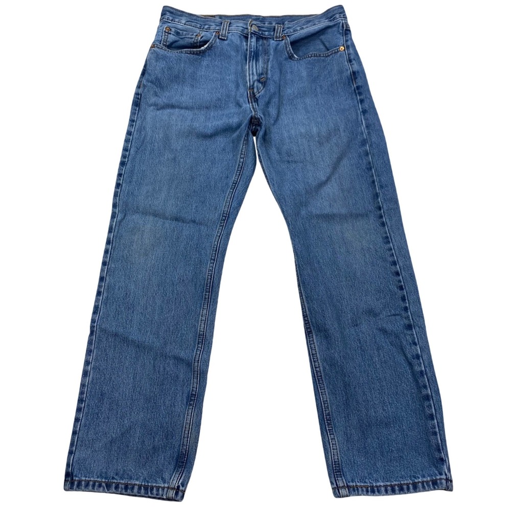 Levi's 505 Regular Fit Jeans Mens 32x29 Medium Wash Blue Straight Leg Denim